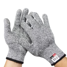1 Pair Cut Protection Gloves, Kids Carving Work Gloves, Cut Resistant Garden Gloves, Comfort Protection, Stretchy for Kitchen, Meat, Cutting, Carving, Gardening, XXS for 5-8 Years Old