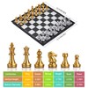 QuadPro 3 in 1 Magnetic Chess Checkers Backgammon Board Game