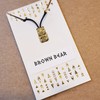 My Totem Tribe Bear Spirit Animal Tribal Bead Necklace Brown