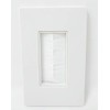 RiteAV - Single Gang Screwless Wall Plate with Brush Bristles