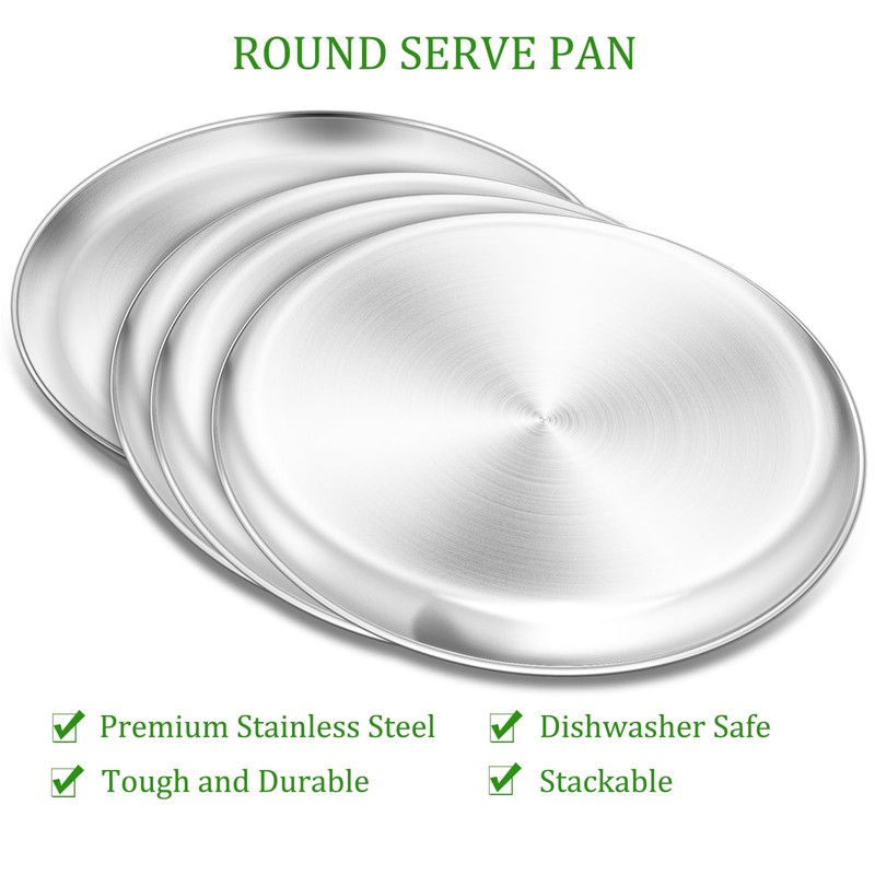 Yododo Pizza Pan, 13½ inch Stainless Steel Pizza Pan Set