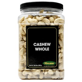 Raw Cashew – Premium Whole Nuts, Unsalted | Perfect for Snacks, Baking, and Dairy-Free Recipes | Keto-Friendly, High in Protein | 32 oz by Nirwana