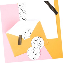 Operitacx 10 Pack Creative Foil Washi Tapes Black Decorative Sticker Tapes for Journals Crafts