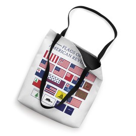 Flags of the American Revolution Historical Chart Tote Bag