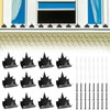 12Pcs Fence Wall Spike Metal Anti-Climb Fence Security Spike with