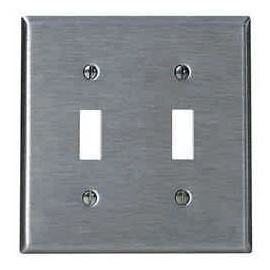 Leviton 2-Gang Toggle Switch Wallplate Standard Size Replacement