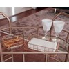 Set of 2 Nested Classic Rose Gold Mesh Wire Basket