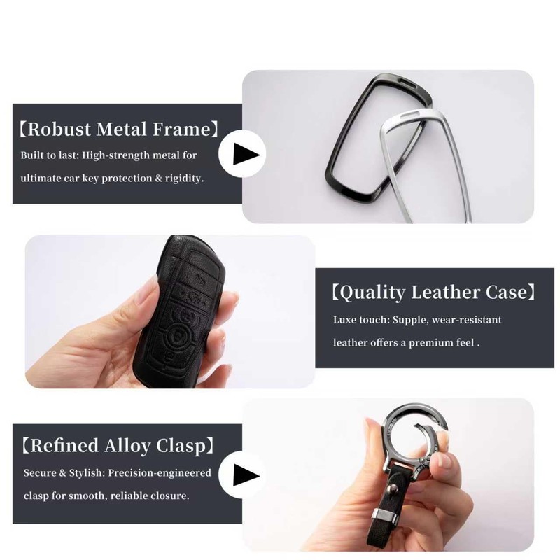 for Ford Key Fob Cover with Keychain Compatible with Explorer
