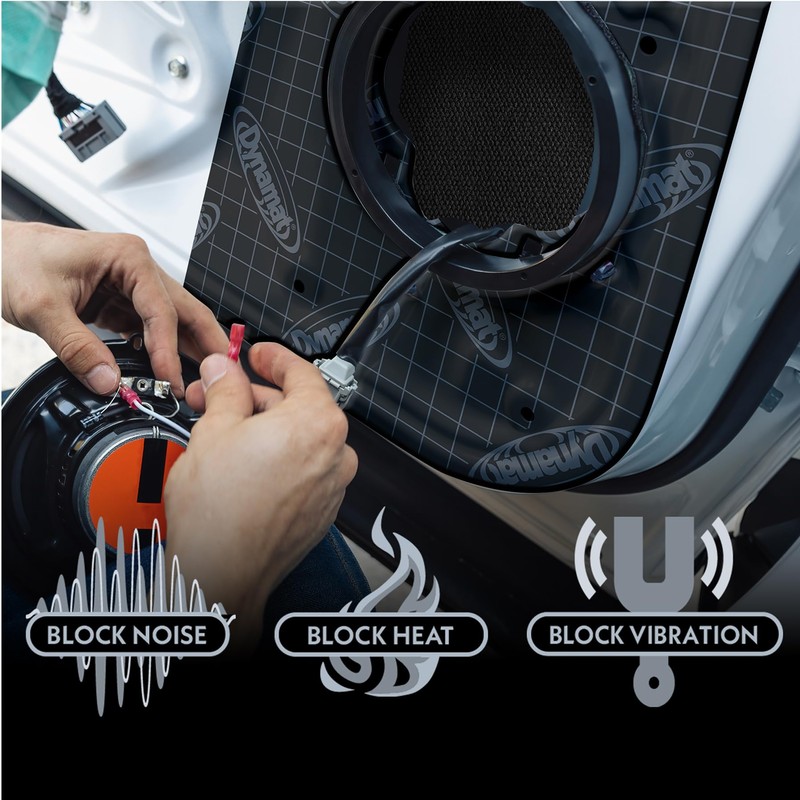Dynamat PRO Speaker Kit for Sound Deadening – Includes Dynamat