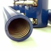 48" Blue Stainless Flexible Radiator Hose Kit w/Blue End Caps