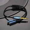 MillSO Standard Plug Mini Plug Converter Dual Splitter Cable 3.5mm