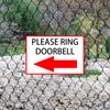 macago please ring doorbell signs Tin Sign 8 x 12