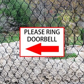 macago please ring doorbell signs Tin Sign 8 x 12 Inch