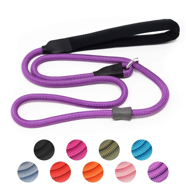 Strong Slip Rope Dog Training Leash (5ft) - Heavy Duty