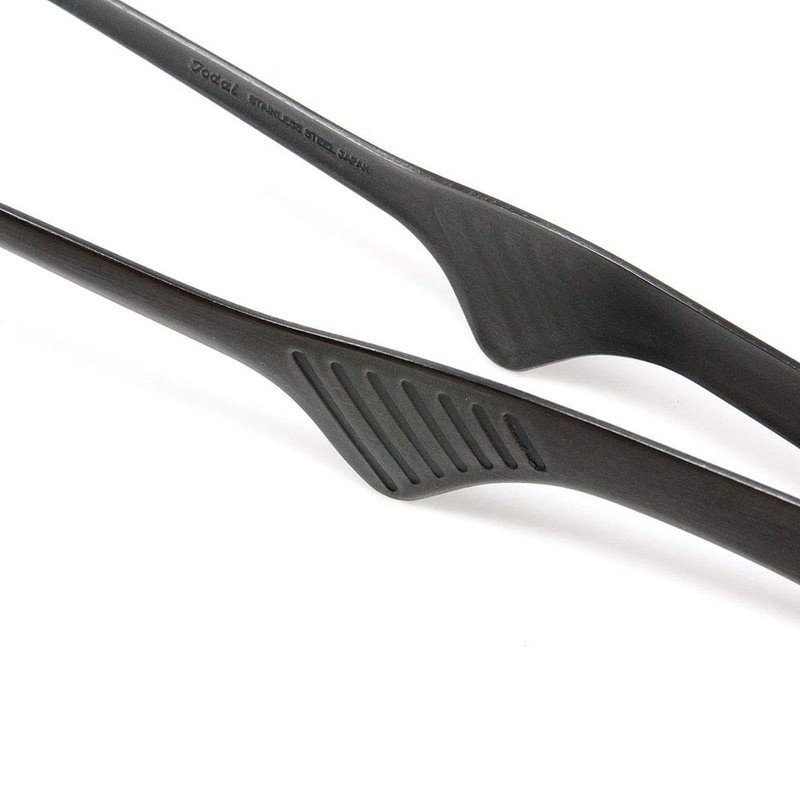 (Black) - Todai 24cm Stainless Steel Non-Slip Yakiniku BBQ Tongs