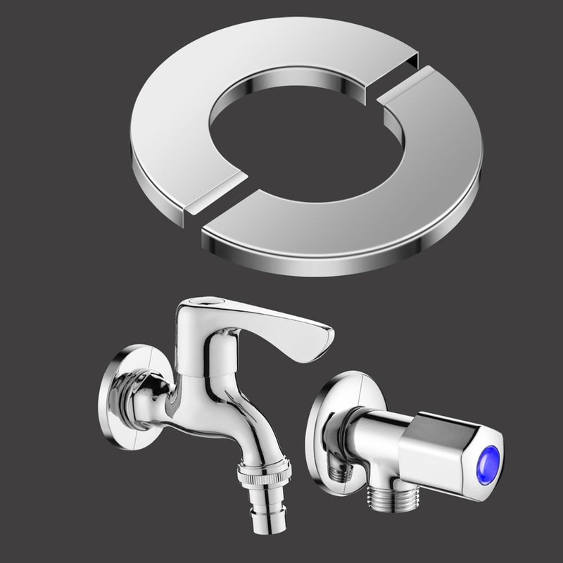 BRIOTA 4 pieces heating pipe rosette, stainless steel pipe cover,