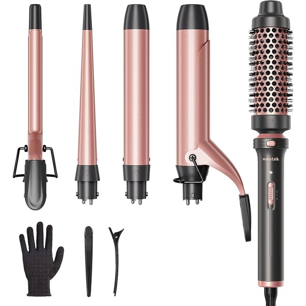 Wavytalk 5-in-1 Curling Iron Set with Curling Brush – 4