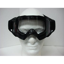 Motocross UTV ATV Dirt Bike Off-road Ski Snowboarding Goggles Stylish Colorful (Black)