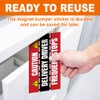 MAIANEY [7.5"x4.5"] Delivery Driver Magnet for Car Caution Frequent Stops