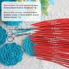 Agatige Knitting Needles Set 40cm/60cm/80cm/100cm Removable Circular Interchangeable Knitting Needles