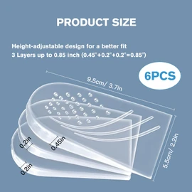 3 Layers Adjustable Heel Wedge Corrective Insoles, 1 Pairs Overpronation Inserts, Correct Excessive Pronation and Upward Rotation Inserts, Women Men Xo Leg Shapeorthotic Insoles（S）