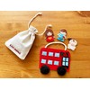 Nursery Rhyme" The Wheels on the Bus " Finger Puppet