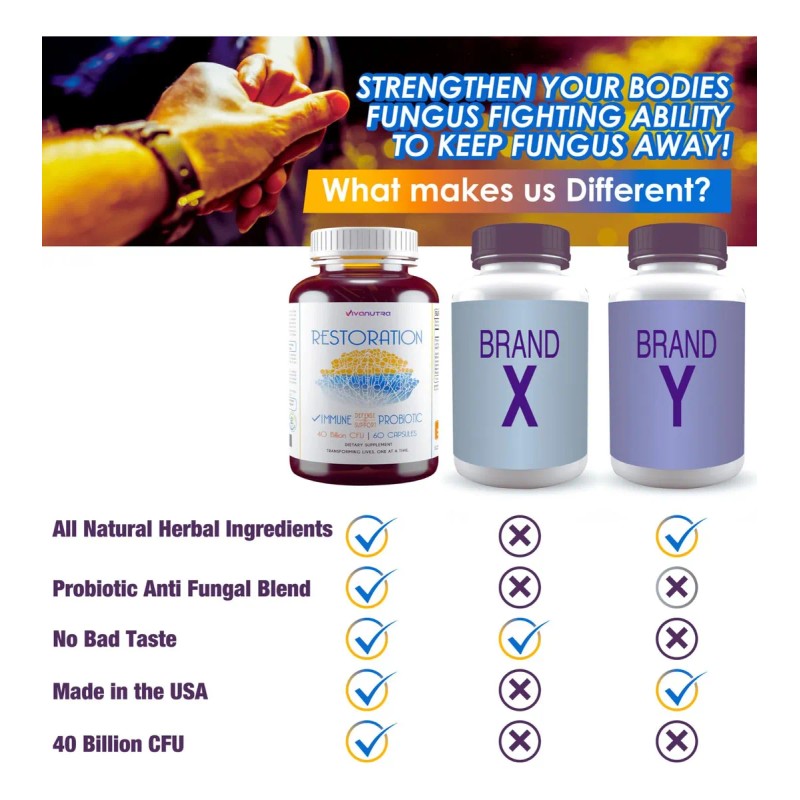 Vivanutra Tratamiento Hongos Uñas 60 Cápsulas