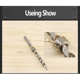 DXIA 8 PCS Drill Bit Depth Stop Collar Set, 3-10mm Drill Bit Depth Stop Collar Ring with Hex Wrench, Positioner Spacing Ring, Positioner Locator Durable Woodworking Drill Bit for Woodworking