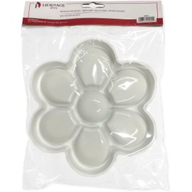 Heritage Arts AP072 Plastic Round Palette; for use with Watercolor, Gouache, Acrylic and Oil Paint Pigments; for Painters, Crafts, Hobbyists, Fine Artists, Students, Art Studio, Arts and Crafts