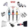 17pcs Flexible Drill Bit Extension, Include 3pcs Impact Socket Adapter