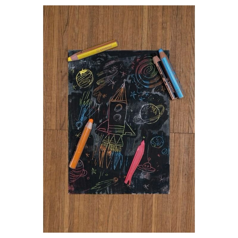 Stabilo woody 3 in1 - Lápiz Black