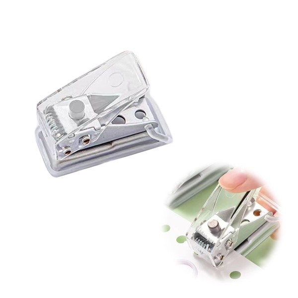 Coollooda Hole Punch, Loose Leaf Punch, 1 Hole, 0.2 inch