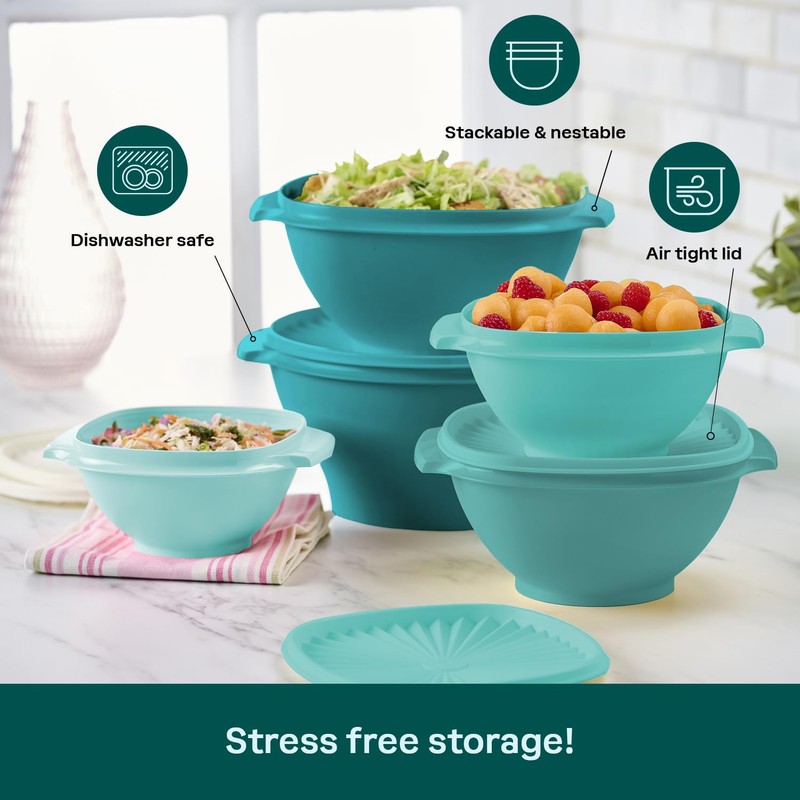 Tupperware Heritage Collection, New 10 Piece Food Storage Container Set