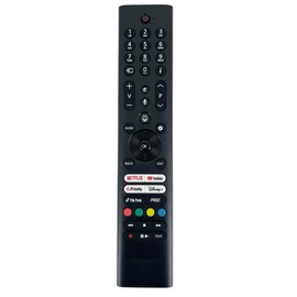Genuine Replacement for Bush RC45165T TV Remote Control Compatible with Bush RC45165T-V1 43UT24SB 50UT24SB 55UT24SB 4K UHD HDR TiVo Freely LED with Voice