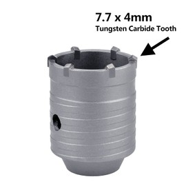 GUICGOC 30mm (1-3/16 inch) Concrete Hole Saw with 220mm SDS Plus Connecting Rod, Tungsten Carbide Teeth (7.7mm x 4mm) Cement Hole Saw for Concrete Cement Brick Wall Stone 30mm (1-3/16 inch)