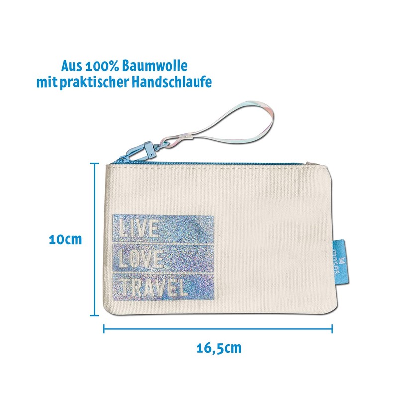 moses. Fernweh 2-er Taschen-Set Travel – transparent & Blickdicht, wasserabweisend,