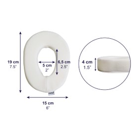 KMINA Piercing Pillow, Ear Pillow with Hole Side Sleepers, Adjustable Strap - Made in Europe