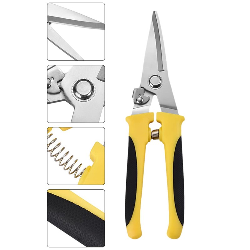 OSALADI 3 Pcs Sheet Industrial Scissors Multipurpose Heavy Duty Metal