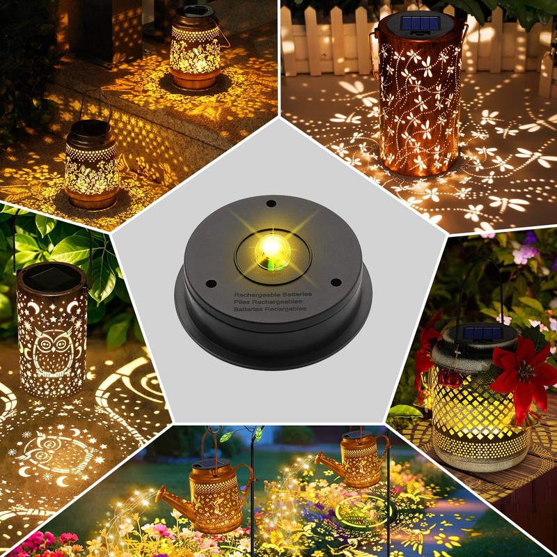 YJFWAL 1P Solar Light Replacement Top(Top Size 3.15 inch, Bottom