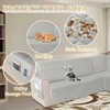 HDCAXKJ Waterproof Corner Sectional Couch Cover Velvet L Shape Sofa