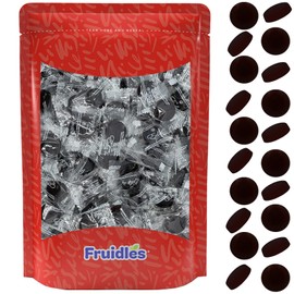 Fruidles Sugar-Free Premium Hard Candy Suckers, Mini Fruit Button Candies, Kosher Certified Parve, Uses Sorbitol, Low-Sodium, Individually Wrapped (8oz (Half-Pound) 75 Pcs, Butter Rum)