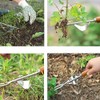 Manual weeder with wooden handle Root weeding, manual weeding tool