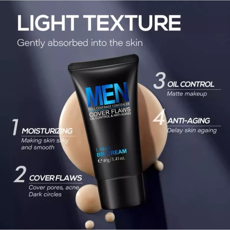 A&R Maquillaje Para Hombre Men Cover Flaws Anti-edad Anti-graso