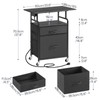 Printer Stand, Printer Table with Drawers, Mobile Filing Cabinet with