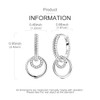 LAZA 925 Sterling Silver Dangle Drop Earrings for Women Gold