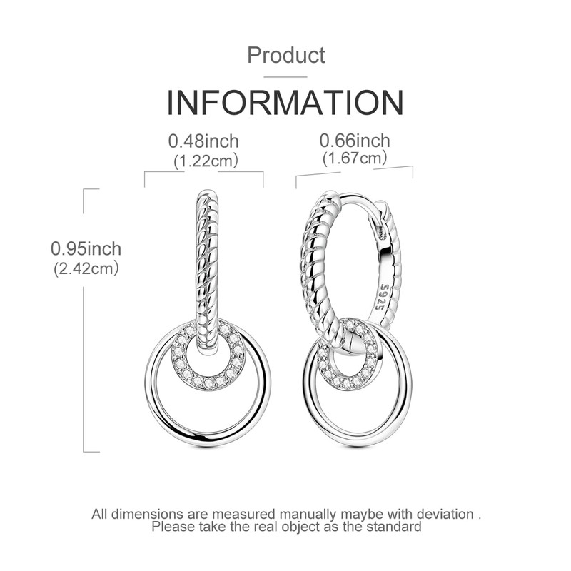 LAZA 925 Sterling Silver Dangle Drop Earrings for Women Gold