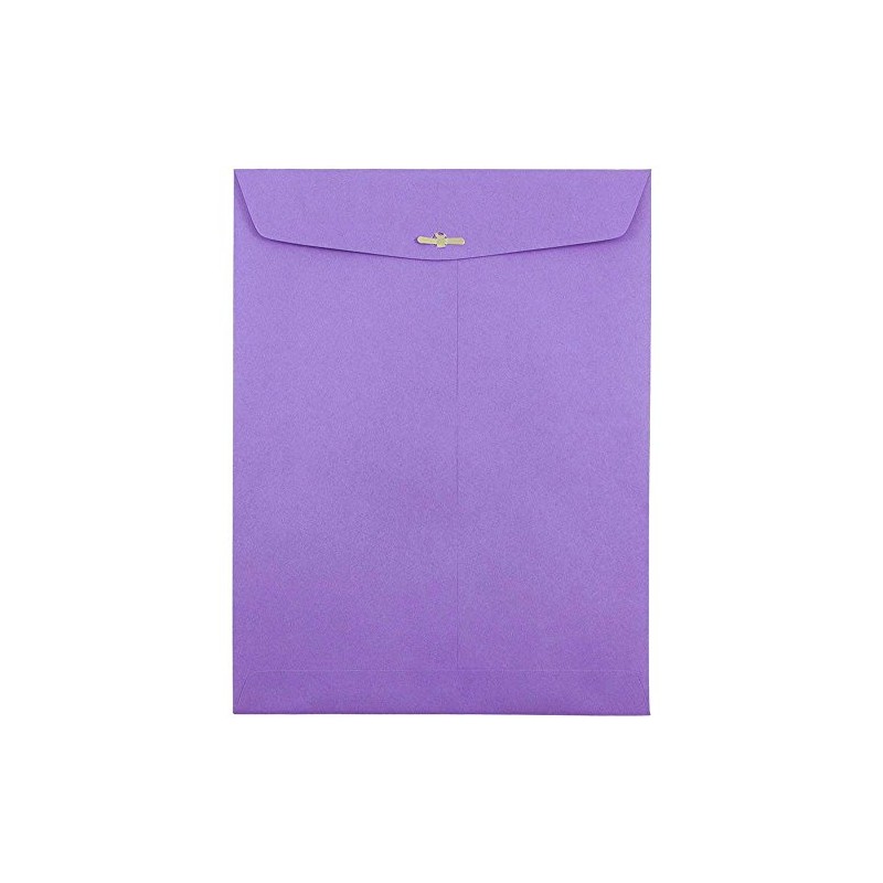 JAM PAPER 9 x 12 Colored Envelopes with Clasp Closure