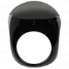 Bike Cafe Racer Front Cowl Rocket Bikini Universal (Black/Smoke Glass)