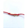 trendy Red String Bracelet Cross Golden Religious Adjustable Knot 6-10in