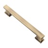 Alzassbg 5 Pack Brushed Antique Brass Cabinet Pulls, 5 Inch(128mm)